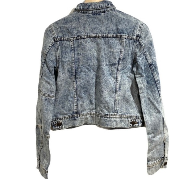 Free People jacket indigo acid wash NWT xs denim - Picture 2 of 7